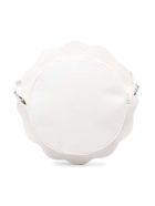 Stella McCartney Kids Cotton Crossbody Bag With Floral Logo Stella McCartney Kids Cotton Crossbody Bag With Floral Logo - White