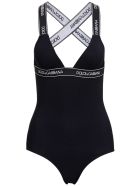 Dolce & Gabbana Black Swimsuit With Logo Dolce & Gabbana Black Swimsuit With Logo - Black