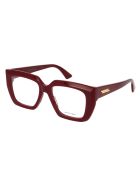 Bv1032o Glasses Bottega Veneta Bv1032o Glasses - 003 BURGUNDY BURGUNDY TRANSPARENT