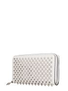Christian Louboutin Panettone Wallet In White Leather Christian Louboutin Panettone Wallet In White Leather - white