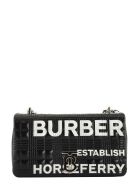 Burberry Lola - Small Horseferry Print Quilted Lola Bag Burberry Lola - Small Horseferry Print Quilted Lola Bag - Black/silver