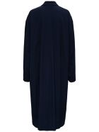 Balenciaga Oversize Long Coat In Blue Nylon Balenciaga Oversize Long Coat In Blue Nylon - Blu