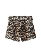 Ganni Linen Shorts Ganni Linen Shorts - Leopard