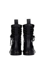 Le Silla Vanessa Combat Boots In Black Leather Le Silla Vanessa Combat Boots In Black Leather - black
