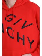 Givenchy Sweatshirt In Red Cotton Givenchy Sweatshirt In Red Cotton - red