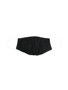 Black Face Mask With Stripes And Logo Palm Angels Black Face Mask With Stripes And Logo