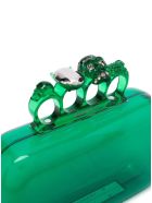 Alexander McQueen Four Ring Skull Green Handbag Alexander McQueen Four Ring Skull Green Handbag - Green