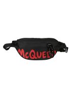 Logo Print Belt Bag Alexander McQueen Logo Print Belt Bag - Blacklustred