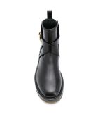 Chloé Bootie Brushed Shiny Calf Chloé Bootie Brushed Shiny Calf - Black