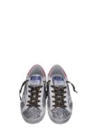 Golden Goose Superstar Sneakers In Silver Glitter Golden Goose Superstar Sneakers In Silver Glitter - silver