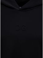 Dolce & Gabbana Black Cotton Hoodie With Logo Dolce & Gabbana Black Cotton Hoodie With Logo - Black