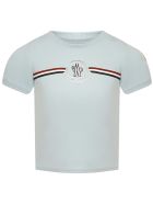 Moncler Enfant T-shirt Moncler Enfant T-shirt - Light blue
