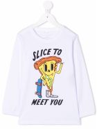 Stella McCartney Kids Long-sleeved White Cotton Shirt With Print Stella McCartney Kids Long-sleeved White Cotton Shirt With Print - White