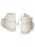 Off-White Off Court Leather High-top Sneakers Off-White Off Court Leather High-top Sneakers - White