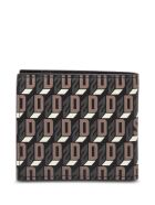 Dsquared2 Bifold Leather Wallet With Logo Dsquared2 Bifold Leather Wallet With Logo - Brown