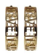 VETEMENTS Logo Hoop Earrings VETEMENTS Logo Hoop Earrings - GOLD