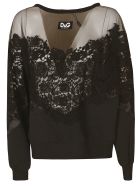 Dolce & Gabbana Floral Lace Sweater Dolce & Gabbana Floral Lace Sweater - Black
