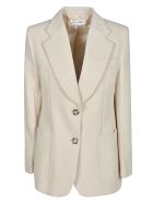Victoria Beckham Patterned Classic Coat Victoria Beckham Patterned Classic Coat - Natural
