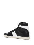 Saint Laurent Signature Court Sneakers In White And Black Leather Saint Laurent Signature Court Sneakers In White And Black Leather - White/black
