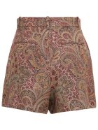 Etro Divided Mini Skirt With Paisley Jacquard Motif Etro Divided Mini Skirt With Paisley Jacquard Motif - Beige