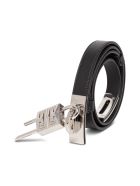 Givenchy Turnlock Leather Belt In Black Leather Givenchy Turnlock Leather Belt In Black Leather - Black