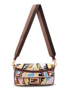 Fendi Cotton 'baguette Ff' Multicolor Shoulder Bag Fendi Cotton 'baguette Ff' Multicolor Shoulder Bag - Multicolor