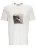 Saint Laurent Surfer Print Cotton T-shirt Saint Laurent Surfer Print Cotton T-shirt - Ecru