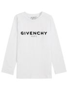 Givenchy Long Sleeved T-shirt With Logo Print Givenchy Long Sleeved T-shirt With Logo Print - White