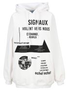 Prada Oversized Hoodie Prada Oversized Hoodie - WHITE BLACK PRINT