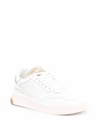 GHOUD Low Wom Sneakers In White And Gold Colored Leather GHOUD Low Wom Sneakers In White And Gold Colored Leather - White