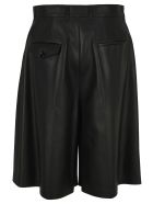 Fendi Pleated High-waisted Shorts Fendi Pleated High-waisted Shorts - BLACK
