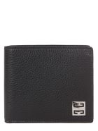 Givenchy Calf Grain Leather Bidold Wallet Givenchy Calf Grain Leather Bidold Wallet - Nero