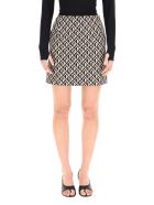 Marine Serre Half Moon Lozenge Mini Skirt Marine Serre Half Moon Lozenge Mini Skirt - BLACK/NEUTRALS