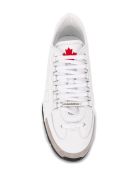 Man White 251 Sneakers With Suede Toe Dsquared2 Man White 251 Sneakers With Suede Toe