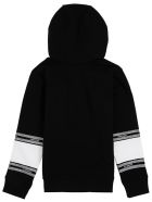 Givenchy White And Black Cotton Hoodie With Logo Givenchy White And Black Cotton Hoodie With Logo - Black