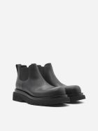 Bottega Veneta Lug Ankle Boots In Calfskin Bottega Veneta Lug Ankle Boots In Calfskin - Black