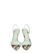 3JUIN Orchid 050 Sandals In Green Leather 3JUIN Orchid 050 Sandals In Green Leather - green