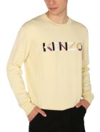 Kenzo Sweater With Multicolor Logo Kenzo Sweater With Multicolor Logo - Crema