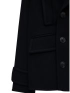 Valentino Double-breasted Black Wool Coat Valentino Double-breasted Black Wool Coat - Black