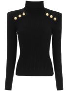 Sweater With Buttons Balmain Sweater With Buttons - Nero