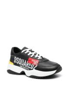 Man Black Made In Italy Dsquared2 D24 Sneakers Dsquared2 Man Black Made In Italy Dsquared2 D24 Sneakers