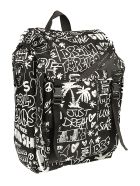 Golden Goose Journey Backpack Printed Nylon Body Golden Goose Journey Backpack Printed Nylon Body - Nero