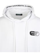 White Man Hoodie With Maxi Logo Pharmacy Industry White Man Hoodie With Maxi Logo