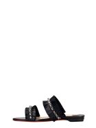 Christian Louboutin Marivodou Flats In Black Silver Christian Louboutin Marivodou Flats In Black Silver - black