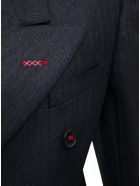 Maison Margiela Double-breasted Pinstripe Wool Blazer Maison Margiela Double-breasted Pinstripe Wool Blazer - Grey