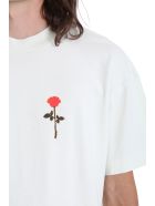 Palm Angels Small Rose T-shirt In Green Cotton Palm Angels Small Rose T-shirt In Green Cotton - green