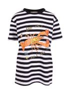 Alessandro Enriquez 'love-ster' Cotton T-shirt Alessandro Enriquez 'love-ster' Cotton T-shirt - Black Stripes
