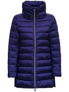 Save the Duck Blue Nylon Long Down Jacket Save the Duck Blue Nylon Long Down Jacket - Blu