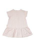 Dress With Logo And Ruffles Moncler Dress With Logo And Ruffles - PINK