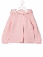Stella McCartney Kids Pink Knit Cardigan With Ears Detail Stella McCartney Kids Pink Knit Cardigan With Ears Detail - Pink
